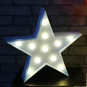 Blue Star Милый облачный Звездный лунный светодиодный 3D ночник, милый детский Настольный светильник для маленьких детей, декоративная лампа для спальни, внутреннее освещение - Испускаемый цвет: Blue Star