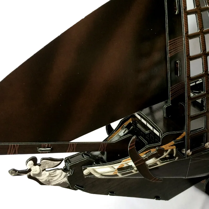 3D модели сделай сам игрушечная бумажная модель головоломка игра black pearl queen T4005h|model