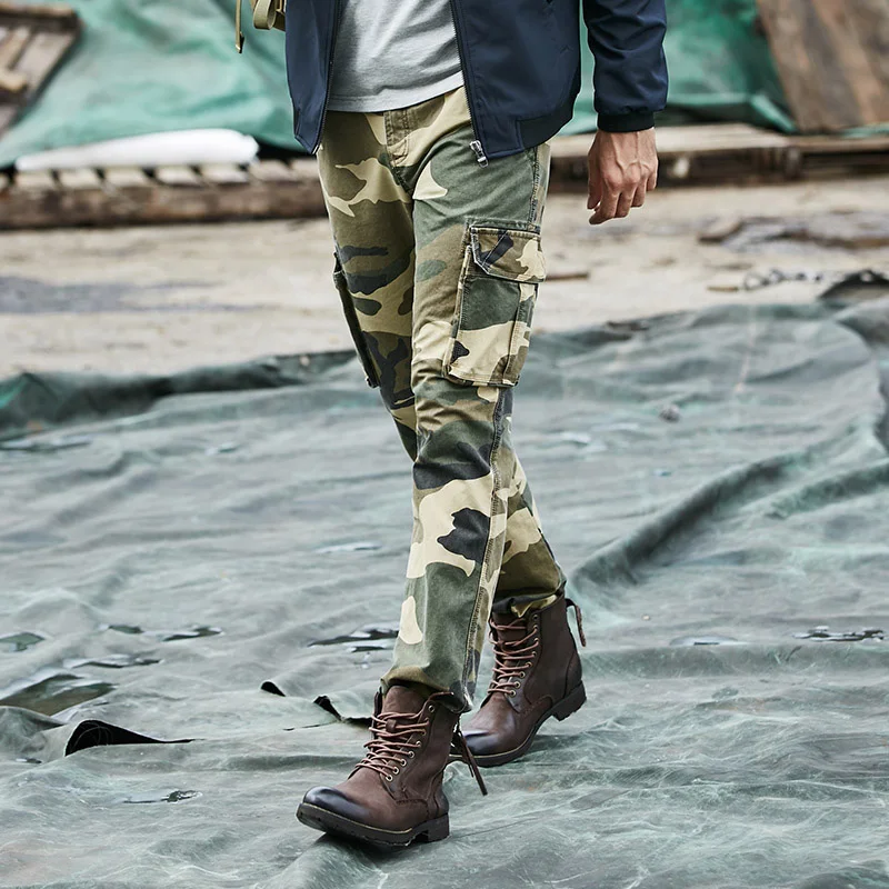 AFS JEEP Tactical Camo Pants Mens Military Style Cargo Pants Army