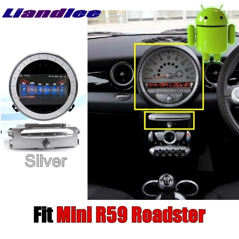Liandlee Car Multimedia Player NAVI For Mini Roadster R59 2012~2017 Android system With DVD Car Radio Stereo GPS Map Navigation 7