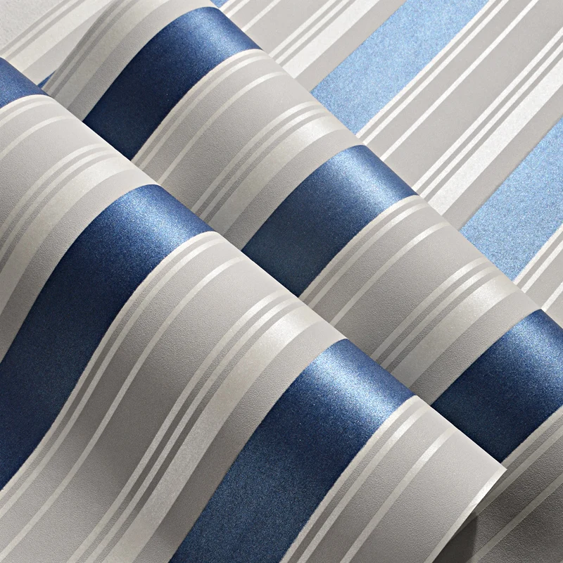 Blue Stripe Baby Boys Bedroom Wallpaper 5 m Roll Self Adhesive Kids Rooms Peel and Stick Wall Paper Child Papel de Parede EZ032 2m 1 8m 1 6m adult child inflatable football dummy soccer mannequin free kick defender wall training blow up goalkeeper tumbler