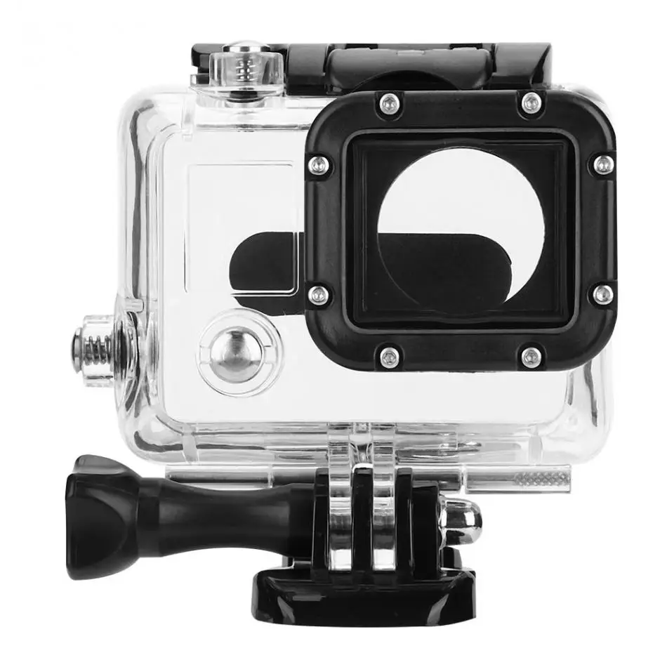 45 м Дайвинг водонепроницаемый корпус камеры чехол Защитная крышка для GoPro Hero 3/3+/4 пластик