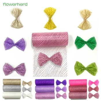 

15cm*10yards Colorful Shiny Wave Tissue Tulle Roll Spool Craft Wedding Party Decoration Table Runner Organza Gauze Chair Fabric