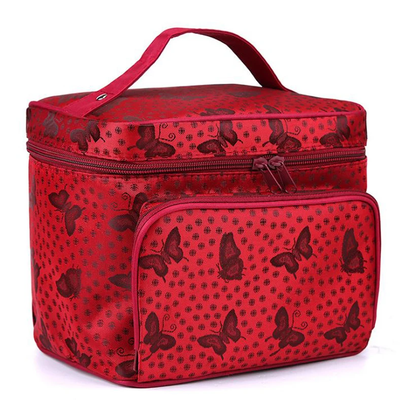 Woman Cosmetic Bag Big Necessary Travel Toiletry Bag Professional Organizer Makeup Bag Large Capacity Storage Beauty Bag JH638-D