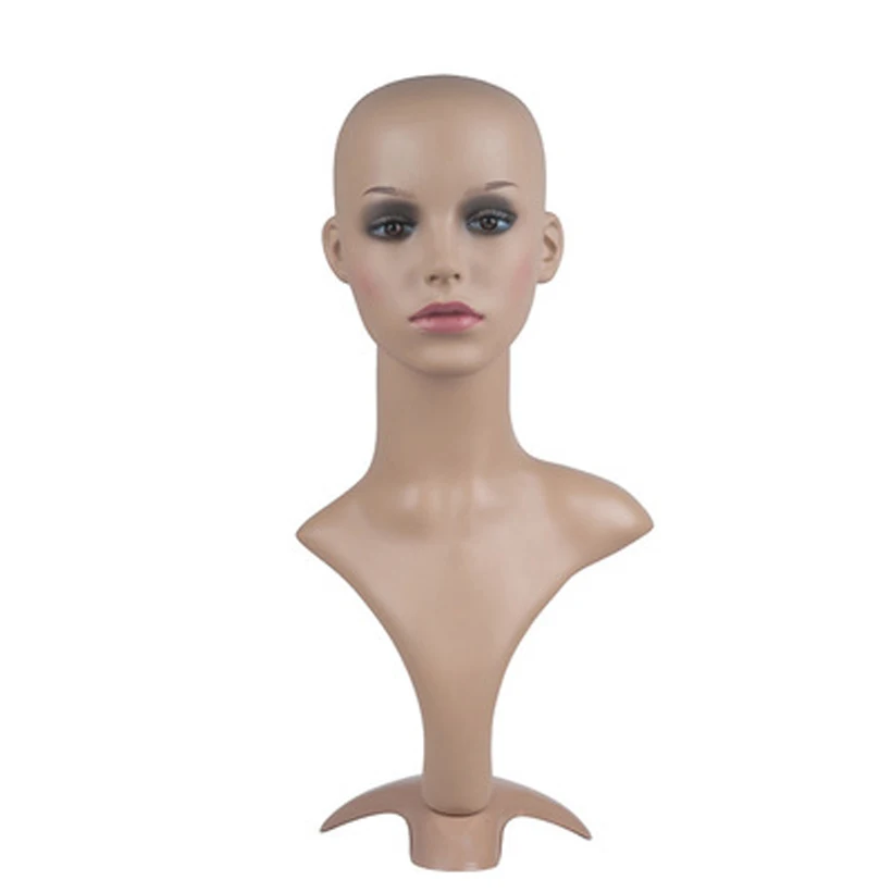 

New free shipping Female Mannequin Head Wigs Hats Cap Headphone Display maniqui Model For Hair Jewellery Display Stand PJ3