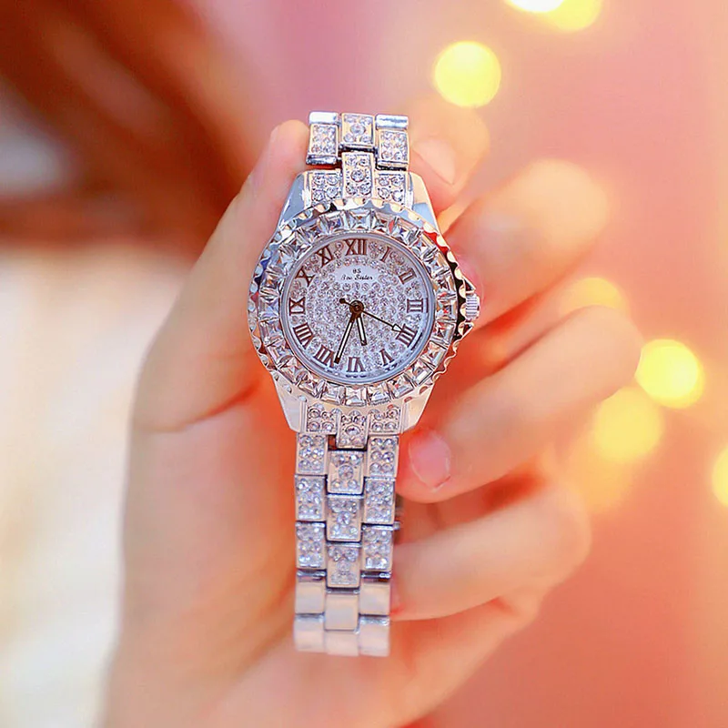Reloj mujer 2020 женские часы Топ бренд элегантное платье кварцевые бриллиантовые