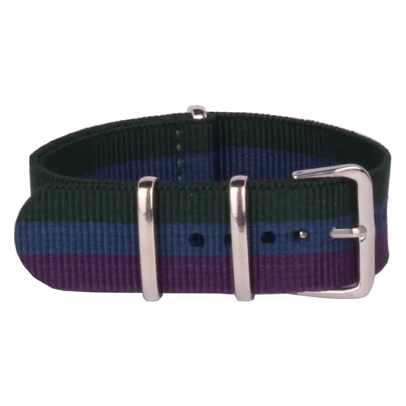 Wholesale Fashion New Watchband Men Women Stripes Cambo