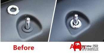 

For Jeep Compass 2011 2012 2013 2014 2015 Interior Chrome Door Lock Pin Pins Decorative Cover Trim 4pcs car styling
