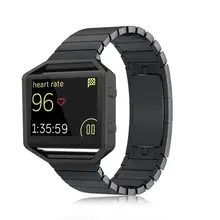 High Quality Luxury Design Watch Bumper Frame Case Stailess Steel Bracelet Strap Band For Fitbit Blaze