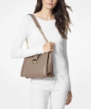 

real leather chains shoulder bags cow leather crossbody bags hasp lock bags