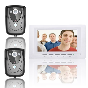 

7 "kleur Video Deurtelefoon Video Intercom Deur Intercom Deurintercom IR Nachtzicht Camera Deurbel Kit voor Appartement