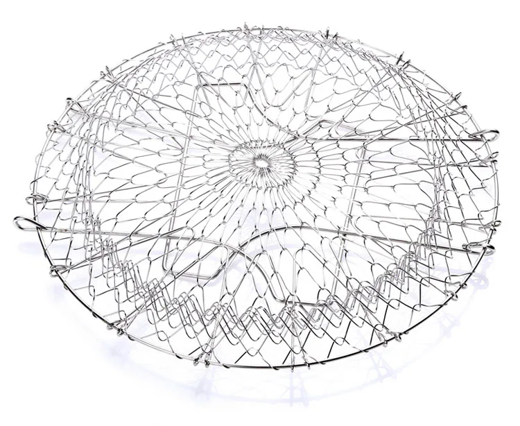 Folding fryer basket