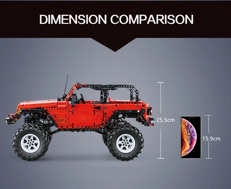 CADA RC пульт дистанционного управления джип Вранглер автомобиль совместимый новая техника серии строительные блоки набор игрушка авантюрист автомобиль кирпичи