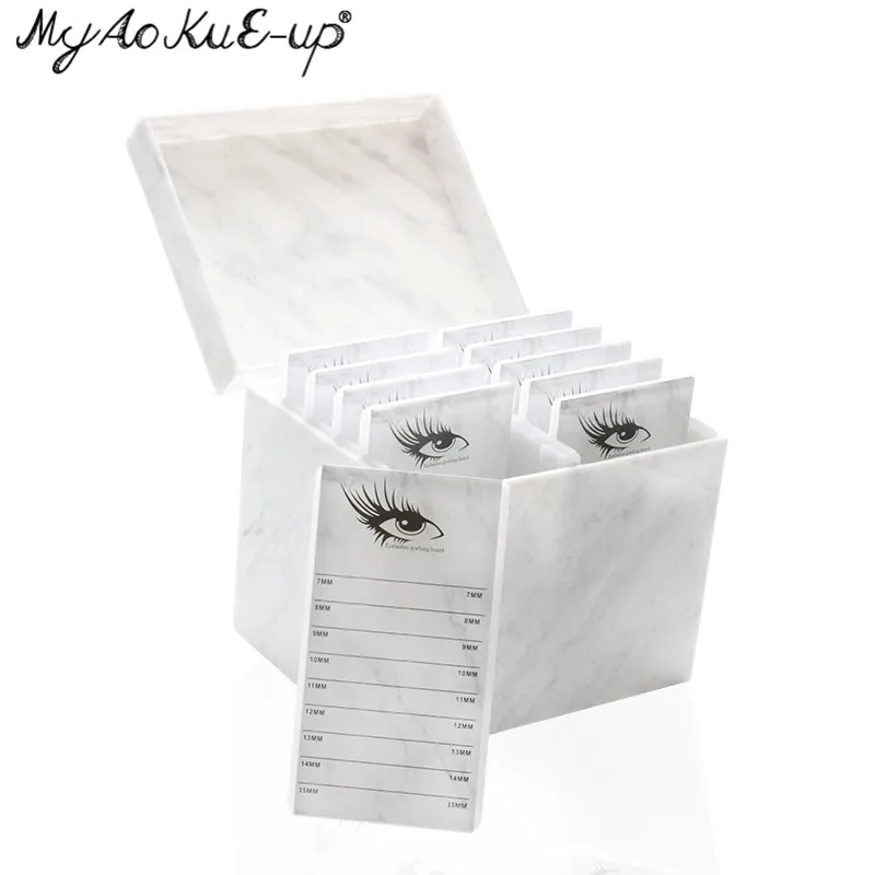 Caixa de Armazenamento Suporte de Chicote de Paletes Expositor para Cílios Ferramentas Camadas Acrílico Individuais Lash Volume Extensão Ferramenta 10 13 ???