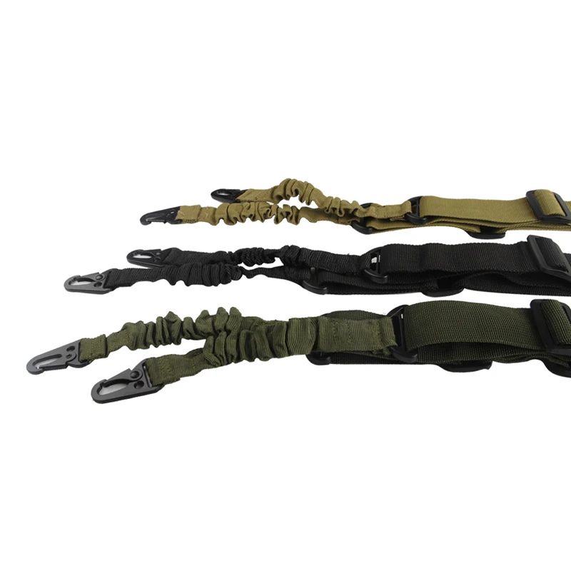 Tactical Rifle Sling Two Point Adjustable Nylon Multi-function Hunting Gun Strap Outdoor Airsoft Mount Bungee System Kit RL30-0004-02