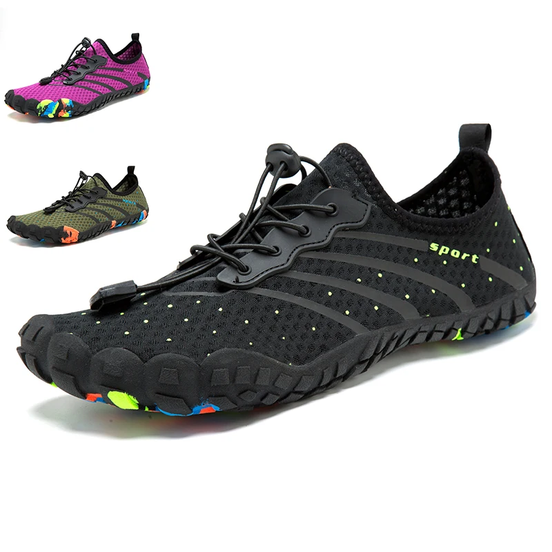 

2019 Men Sport Shoes Breathable Five Fingers Gym Sneakers Women Flexible Fitness Anti-Slippery Barefoot Road Running Shoes 35-46