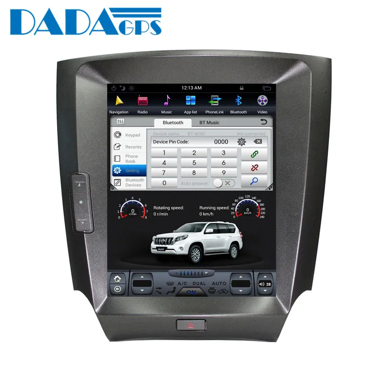 Clearance 10.4" Tesla style Android 6.0 Car Radio player stereo for lexus IS IS200 IS250 IS300 2006-2011 GPS Map Navigation No DVD 5
