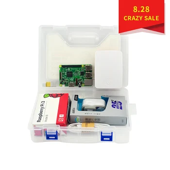 

Raspberry Pi 3 Model B kit + ABS Case + SD Card + Heat Sink + 5V2.5A Power Adapter for Raspberry Pi 3B