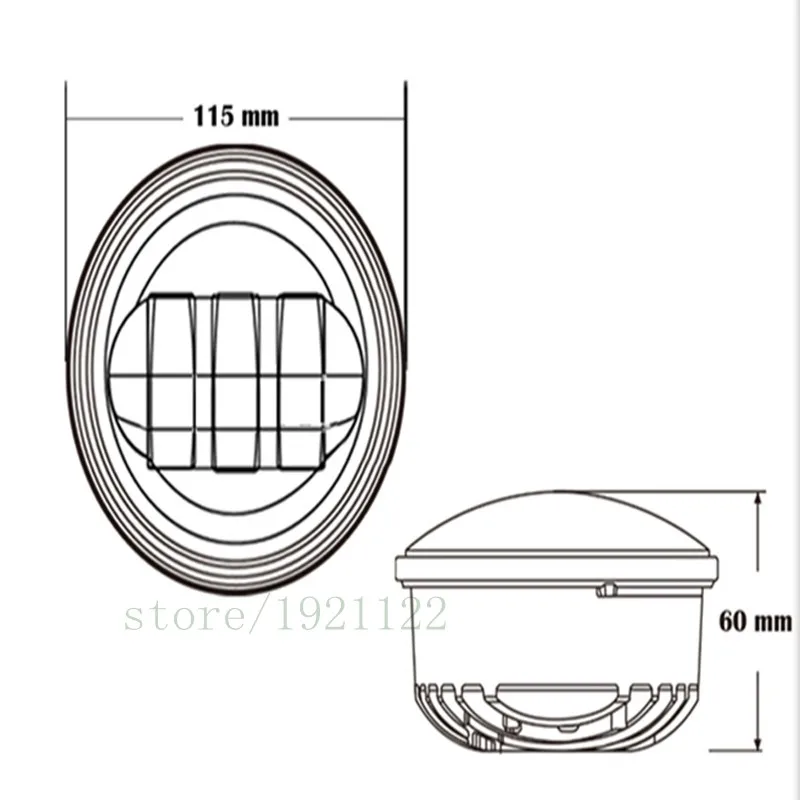 4.5 inch led fog lamp harley davidson fod light 7inch motorcycle led headlight for harley davidson.j122pg.2122jpg