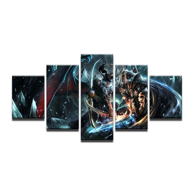  5 pcsFull Square 5D DIY Diamond Painting DOTA 2 Poster diamond Embroidery Cross Stitch Rhinestones 