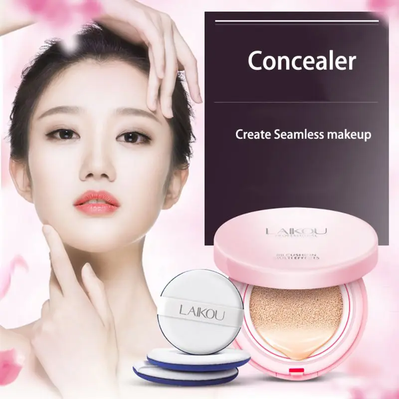 

BB Cream SPF50+ Sunscreen Air Cushion Concealer Moisturizing Foundation Makeup Bare Strong Whitening Woman Face Beauty Makeup R7