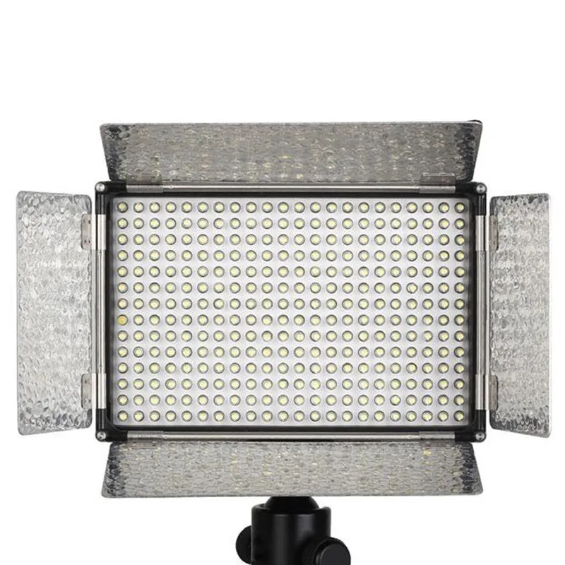 

Pixel Sonnon DL-913 308 LED Wireless Group Control Brightness Adjustment LED Light Panel with Barn door Barndoor+ Power adapter