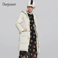 Danjeaner New Parka Women 2018 Winter Medium Length Jacket Hooded Ladies Coats Female Thick Cotton Padded Lining Winter Coats цена Danjeaner New Parka Women 2018 Winter Medium Length Jacket Hooded Ladies Coats Female Thick Cotton Padded Lining Winter Coats цены онлайн