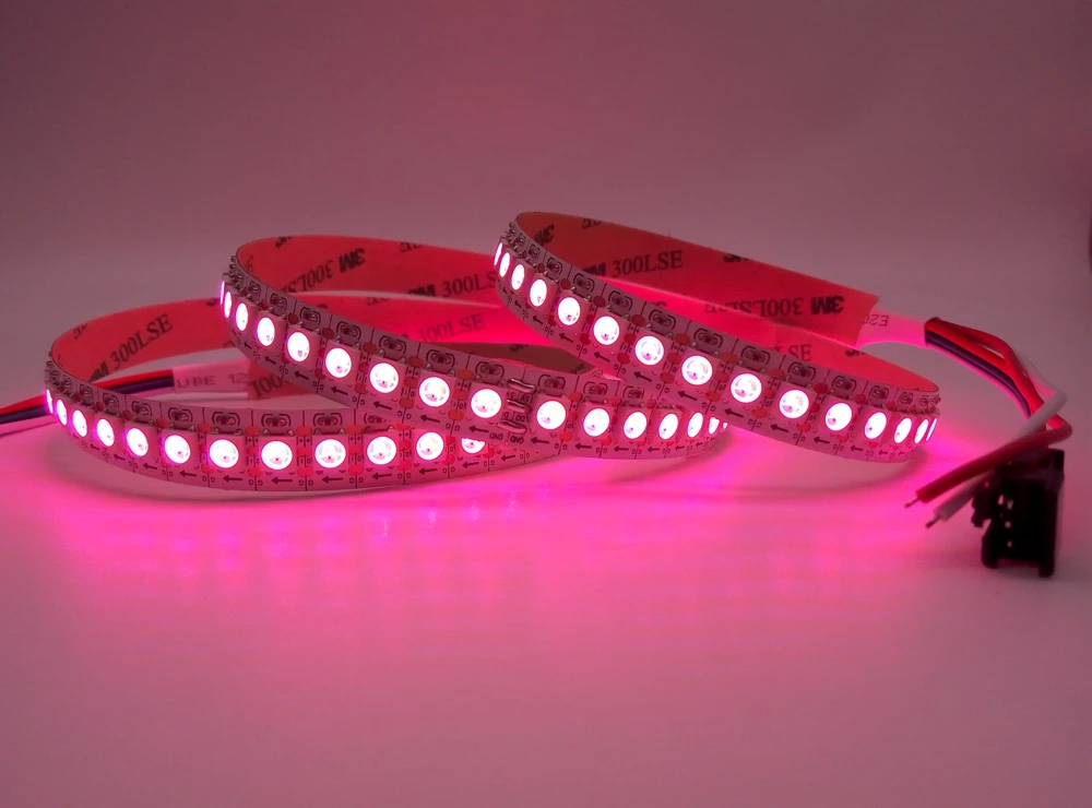 WS2812B WS2812 RGB Светодиодная лента светильник x2 RGB Led музыкальный контроллер с РЧ сенсорным пультом дистанционного управления DC5V светодиодный трансформатор комплект