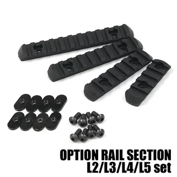

CQC Tactical Airsoft Polymer Keymod 3 7 Slot Rail Section Set Picatinny Handguard Rail Cover Gun Weapon Hunting Accessories