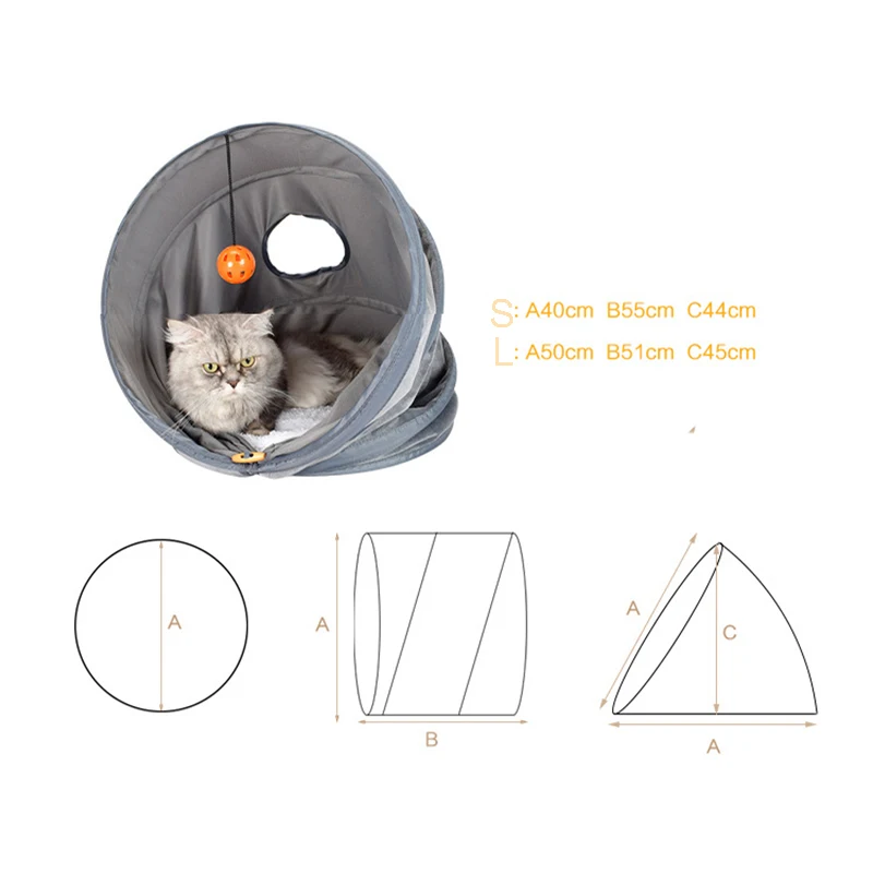 Creative-Foldable-Cat-Tunnel-Tents-With-Ball-Play-Toys-Channel-Collapsible-Pet-Warm-Cat-Bed-House-Soft-Nest-Cat-Kitten-Toys-PT006 (6)
