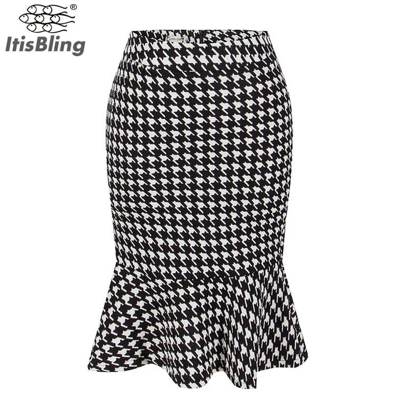 Mejor precio de la manera del verano de cintura alta bodycon delgado lápiz falda falda 2017 de las mujeres vintage flor impreso faldas sirena