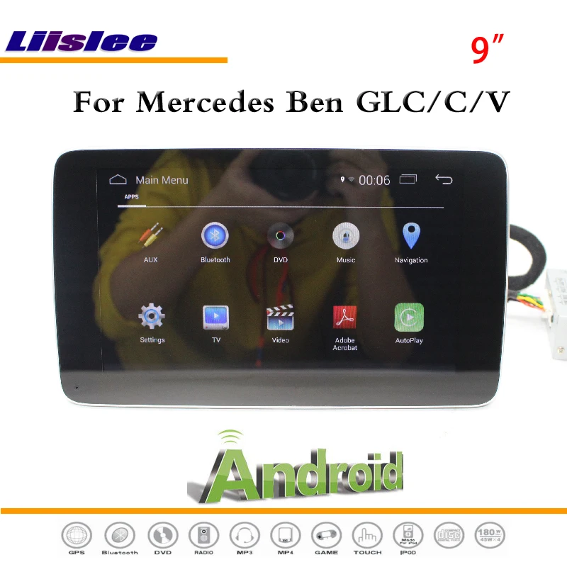 Sale Liislee Android Multimedia For Mercedes Benz GLC / C / V Class 2015~2017 Radio Stereo CD DVD Player GPS Navi Navigation System 1
