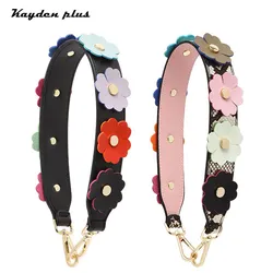 Leather Flower Wide Strap Bag Beautiful Bag Belt Portable Replacement Snake Strap Handmade Decoration Accessories Leather Flower Wide Strap Bag Beautiful Bag Belt Portable Replacement Snake Strap Handmade Decoration Accessories