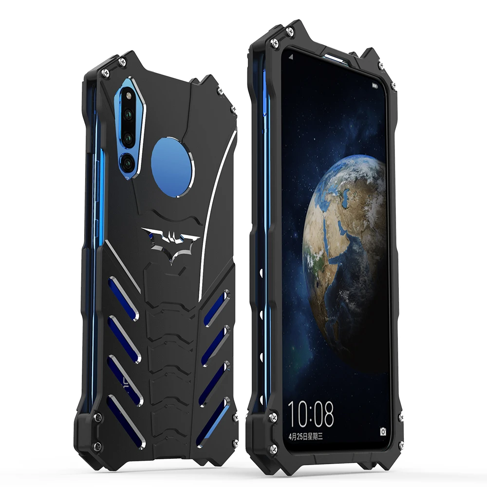 

Design Batman Doom Heavy Duty Armor Aluminum Metal Bumper Frame Shockproof Case Cover Shell For Huawei Honor Magic 2