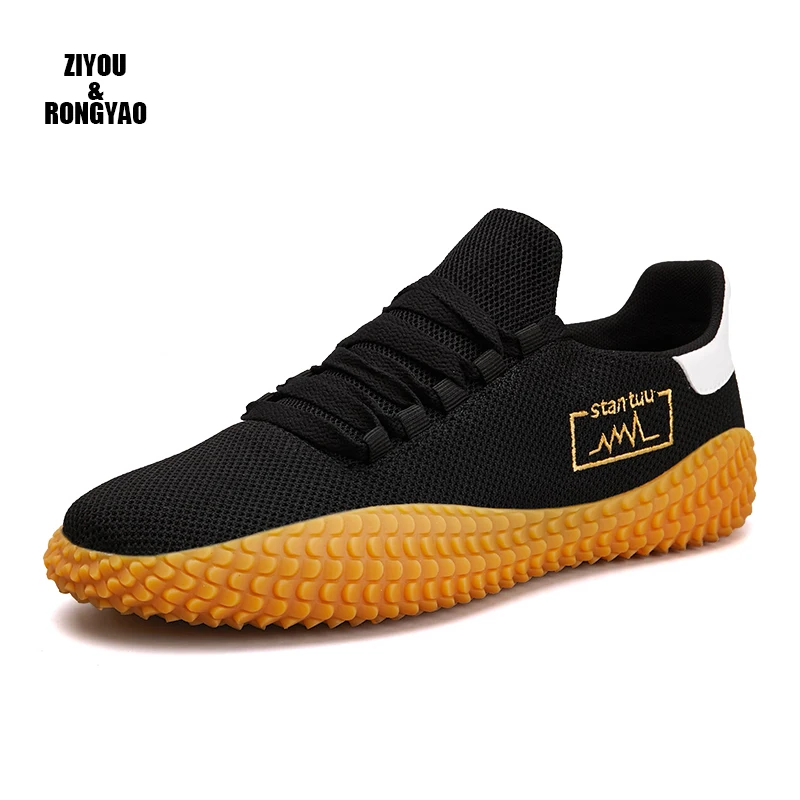 

2019 Mens Shoes Casual Lace up Breathable Hot Sale Sneakers Men Shoes Leisure Big Size Men mesh Outdoor Flats Shoes Asult sport