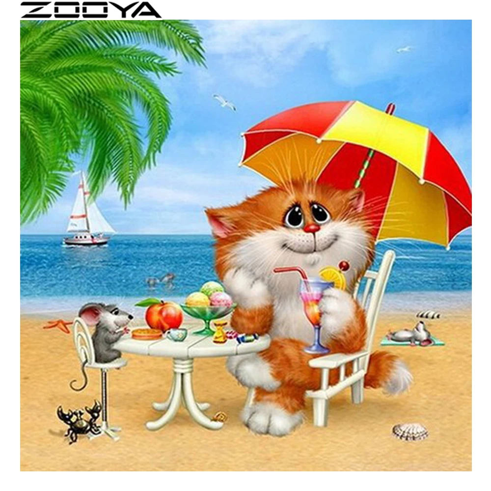 Алмазная вышивка ZOOYA 5d DIY рукоделие полная дрель картина мозаика узор пейзаж