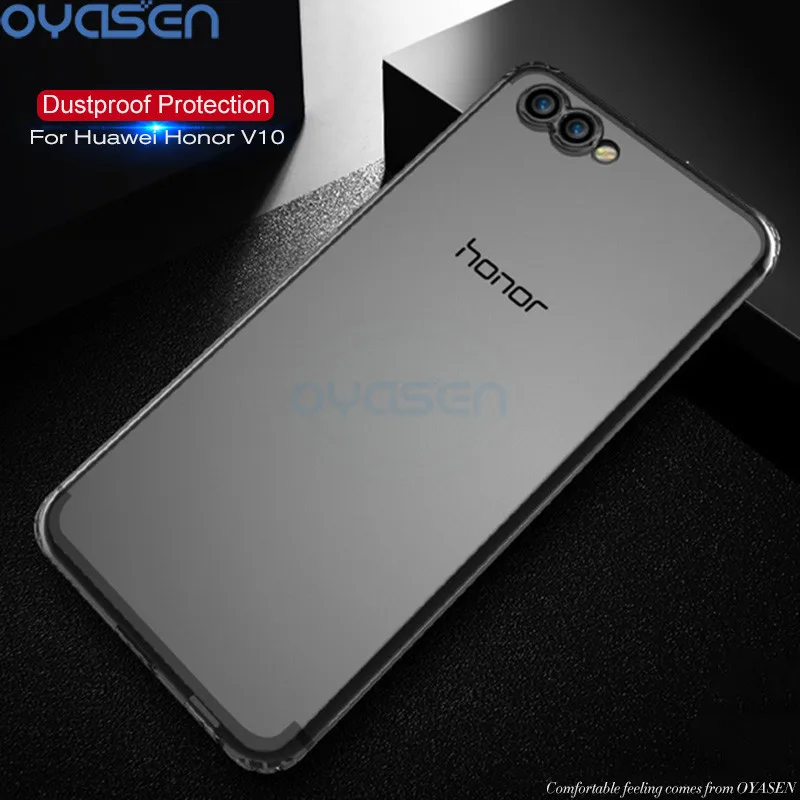 

Dustproof Cover Cases For Huawei Honor V10 View 10 5.99'' Soft Transparent Silicone Phone Shell For Huawei Honor V10 Fundas