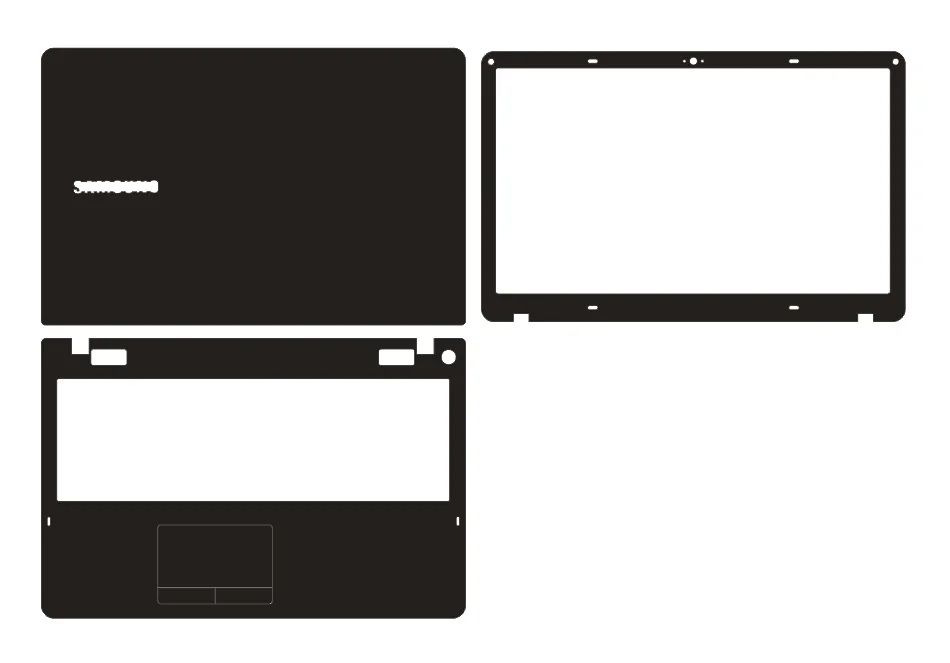 

Laptop Carbon fiber vinyl Skin Stickers Cover For Samsung NP370R5E NP470R5E NP450R5V NP450R5U NP510R5E 15.6