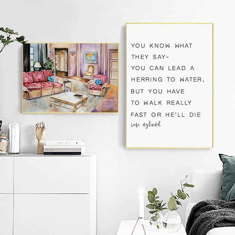 Tv Show Poster Canvas Print Living Room Decor