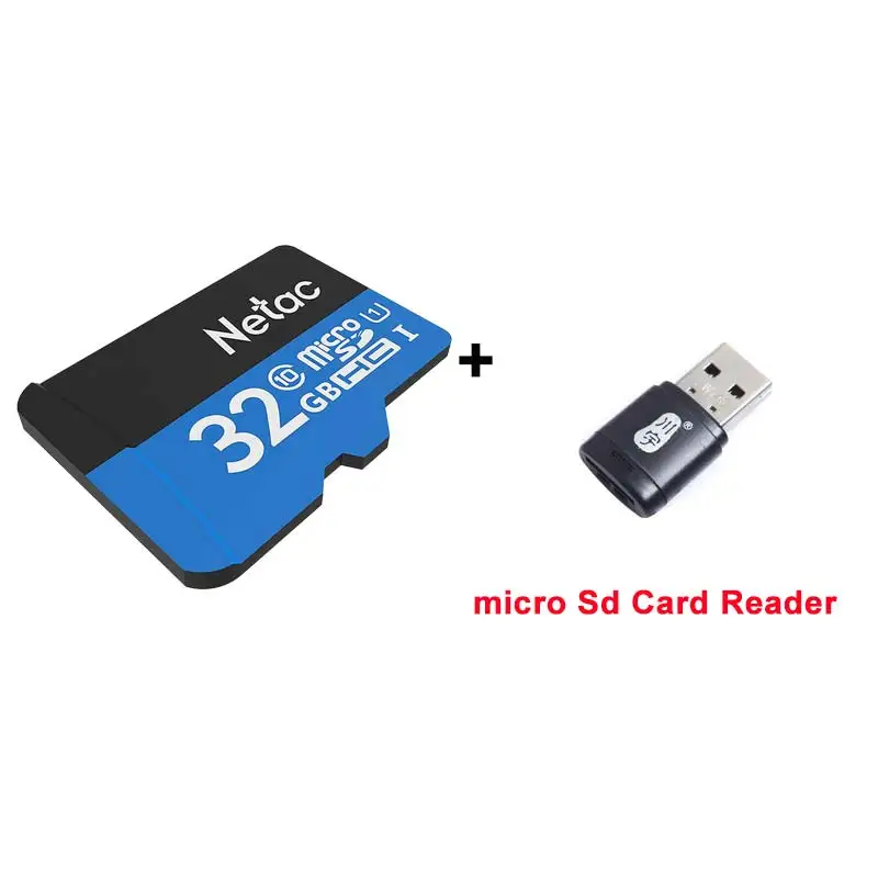 Netac карта памяти 32 Гб карты microsdhc, класс 10, скорость чтения до 80 МБ/с. P500 TF UHS-1 информации о транспортном средстве Регистраторы SD карта памяти на 32 ГБ - Емкость: TF32G-T-Blue-TFReade