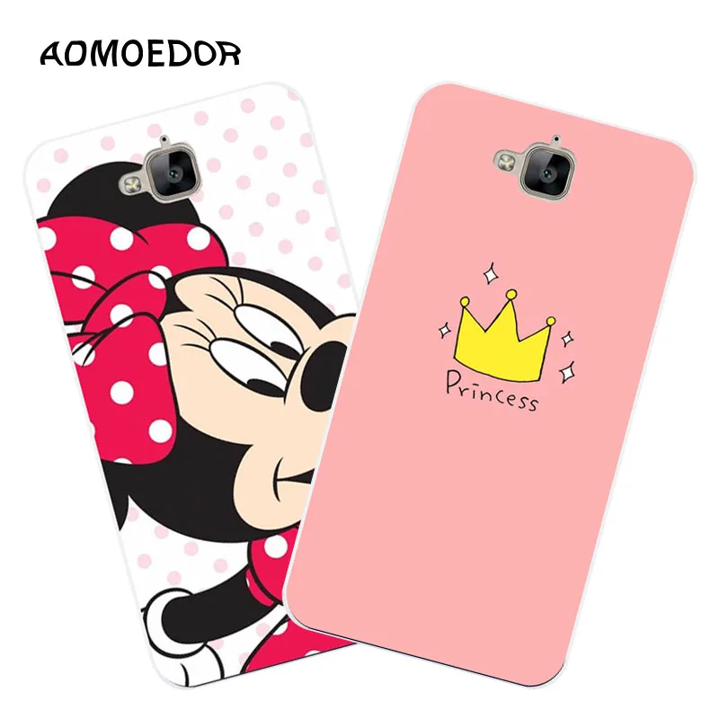 huawei y6 pro Case Silicon beautiful Cartoon Animal Painting Soft TPU Back Cover for Huawei honor 4c 5&quot protect Bags shell |