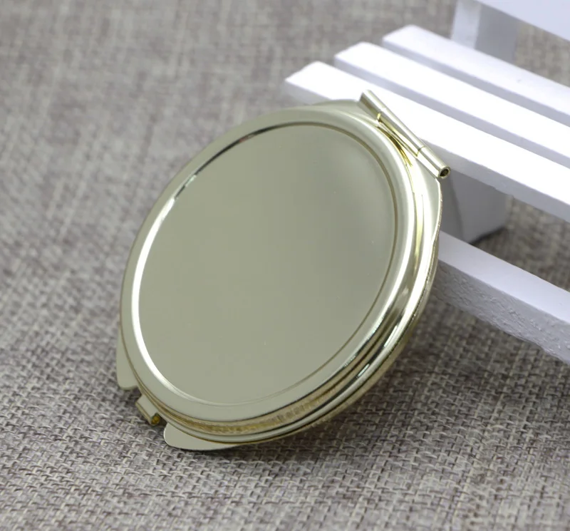 Не украшенное карманное зеркало DIY зеркал с сочетанием смоляной с куполом стикер золотой цвет