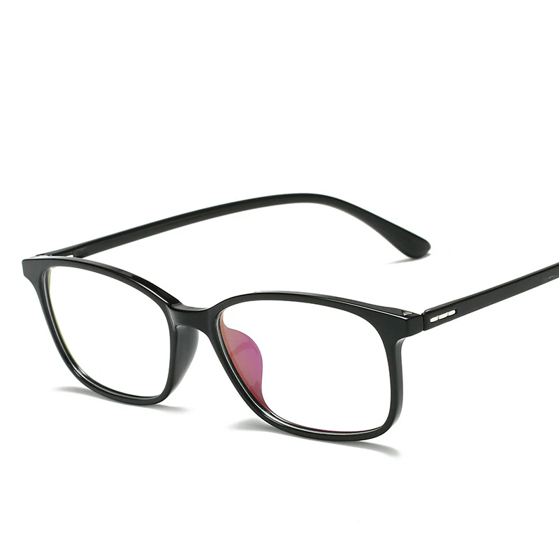 TR90 компьютерные очки против воздействия радиации-стойкие анти-голубые световые очки, оправа для очков очки oculos - Цвет оправы: Черный