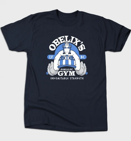 Новая мужская футболка с принтом PHIKING хлопковая Футболка Obelix's Gym круглым