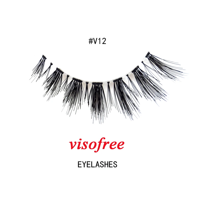 Ресницы Visofree модные мягкие чистые натуральные волосы Накладные ресницы клейкие