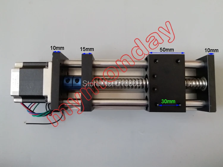 

Free Shipping GGP 1605 Linear Guide Rail 16mm Ball Screw Linear CNC + 57 Nema 23 stepper motor