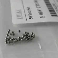 ERIKC инжектор common rail стальные шарики F00VC05001 для инжектора 120, диаметр = 1,34 мм, ремонтные комплекты для клапана топливной форсунки 50 шт