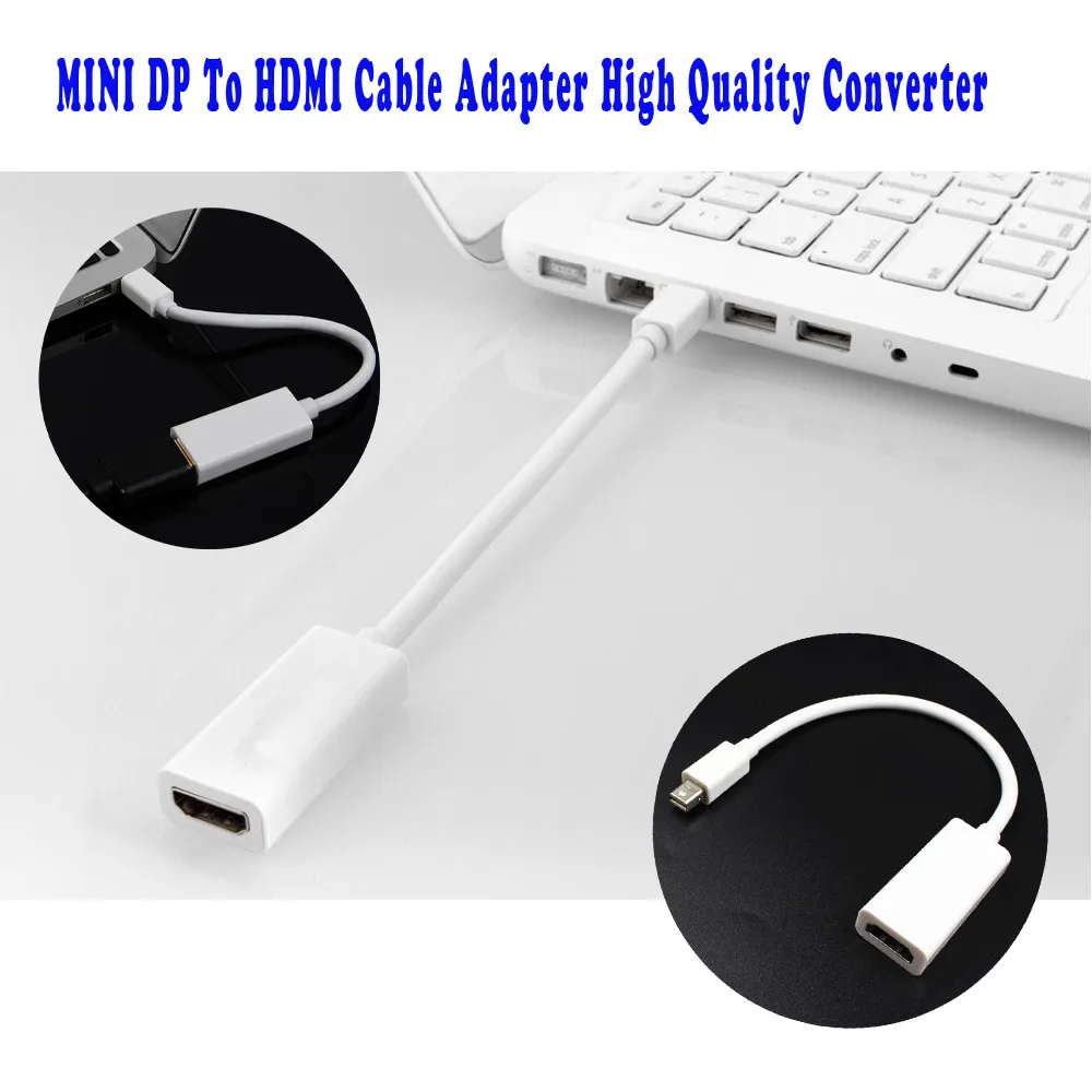

HIPERDEAL Mini DisplayPort To HDMI Cable Adapter Vga Audio Auxiliar High Quality Converter For Apple Macbook Pro Air Jan24P
