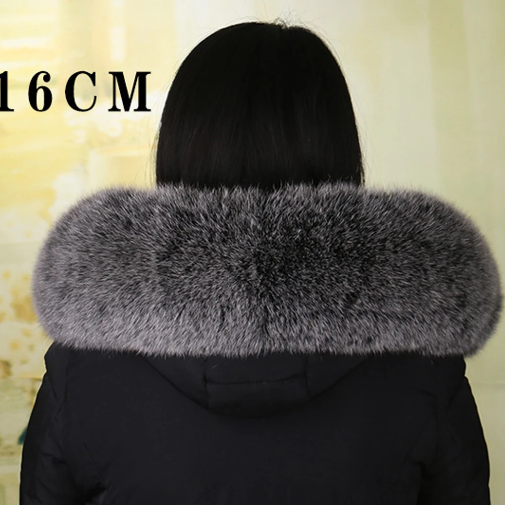 Зимний воротник из натурального Лисьего меха 70 см длинный шарф меха|genuine fur scarf|fur