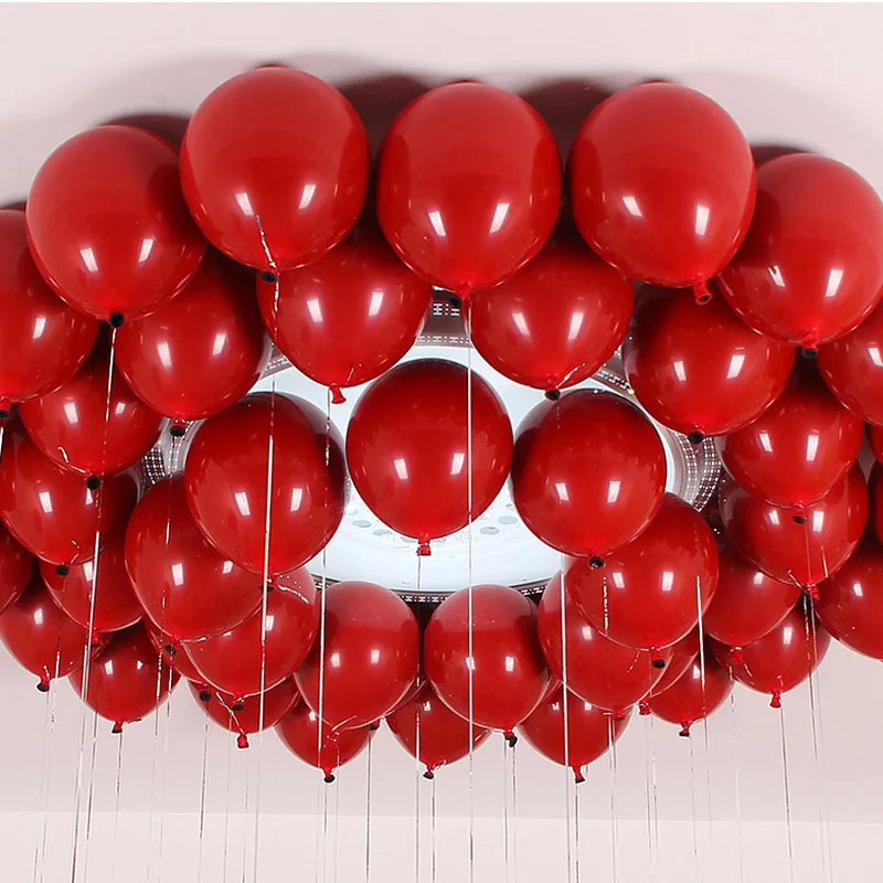 10 шт. красные шары с рубиновым агатом, металлическое красное сердце, красный воздушный шар для свадьбы, юбилея, дня рождения, вечеринки, Декор, воздушные шары